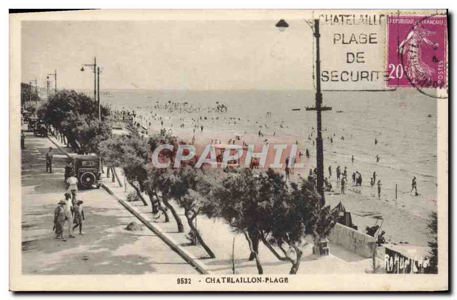 CPA Chatelaillon Plage Cachet Daguin Plage de Securite