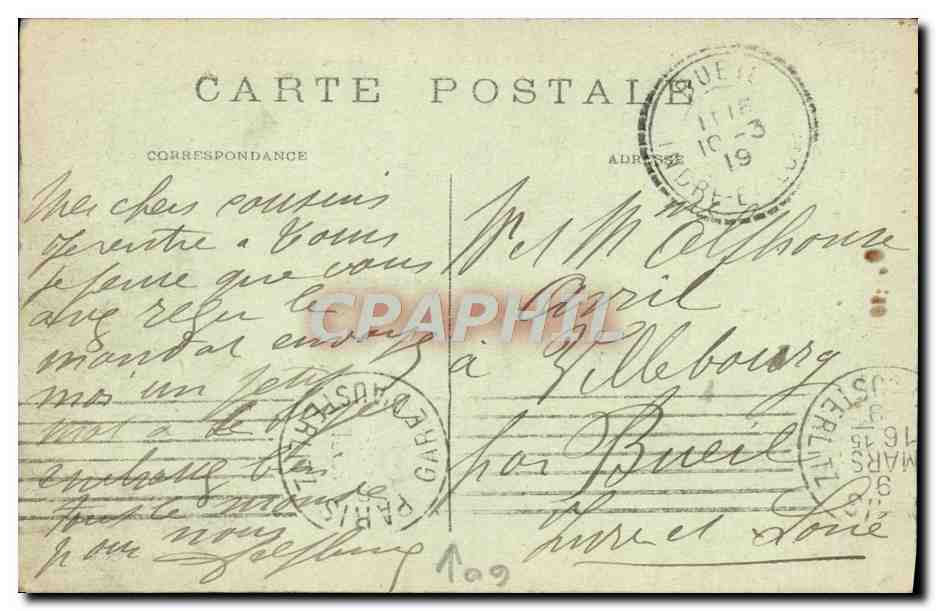 CPA Paris Gare Du Quai D'Orsay Bateau Peniche  — Rückseite