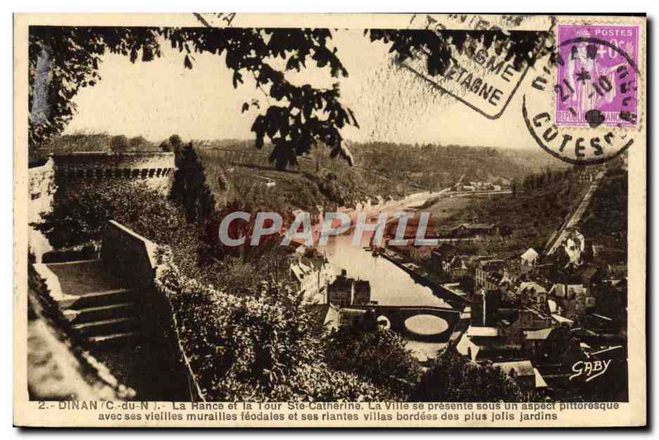 Dinan (C.-du-N.) — La Hance et la Tour Ste-Catherine — Éditeur Gaby