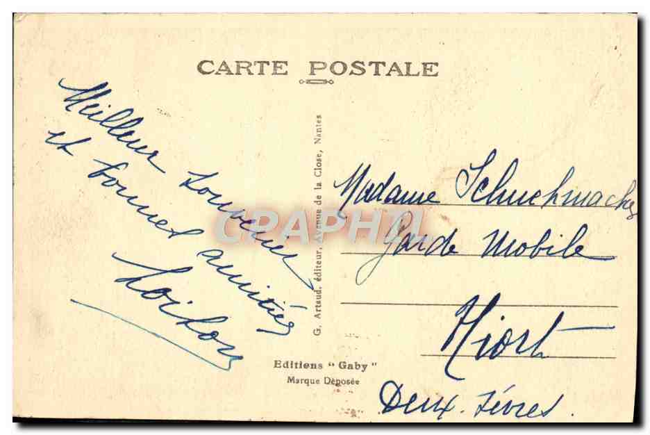 Dinan (C.-du-N.) — La Hance et la Tour Ste-Catherine — Éditeur Gaby — Rückseite