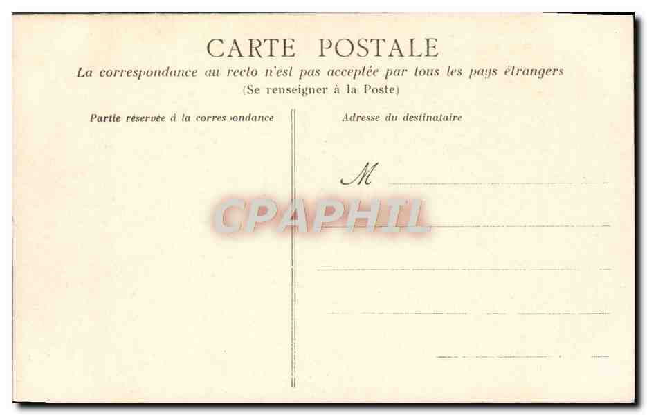 CPA Port En Bessin La Tempete Du 21 fevrier — Verso