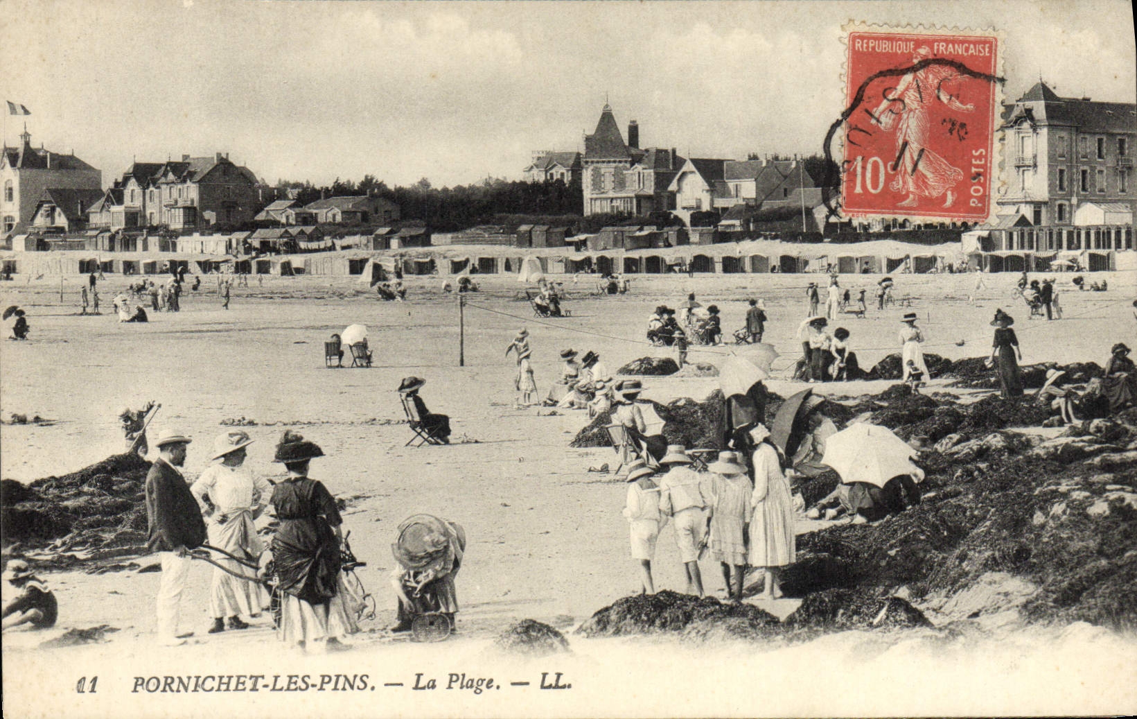 CPA Pornichet Les Pins La Plage