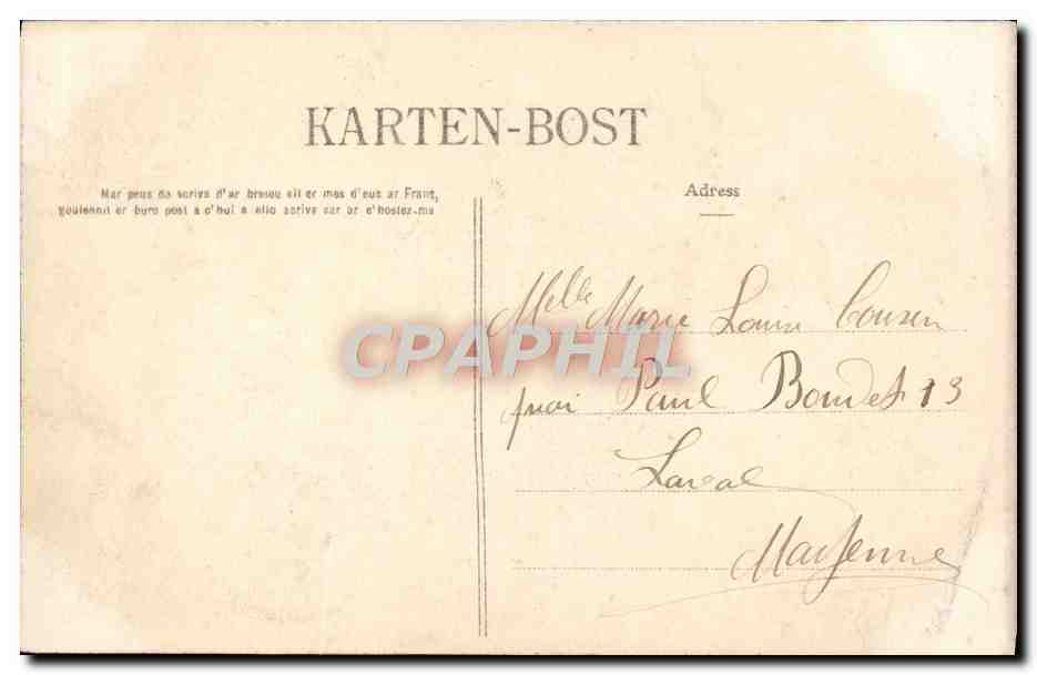 CPA Pontaven Les Bords De I'Aven Au Bois D'Amour Enfants Folklore — Rückseite