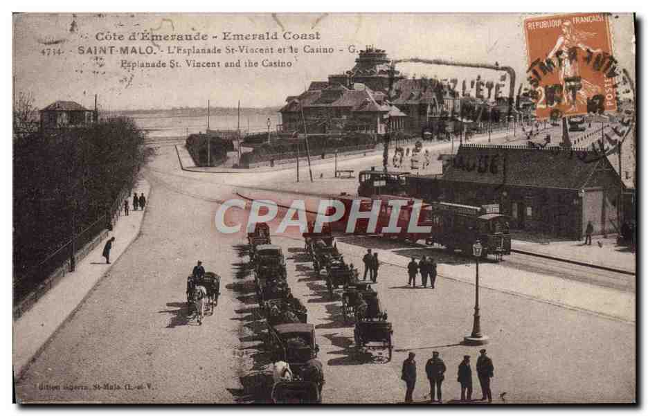 Saint-Malo - L'Esplanade St-Vincent et le Casino — Édition Sigeria, St-Malo (L. et V.)