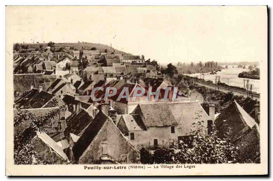 CPA Pouilly Sur Loire Le Village Des Loges Cachet Daguin