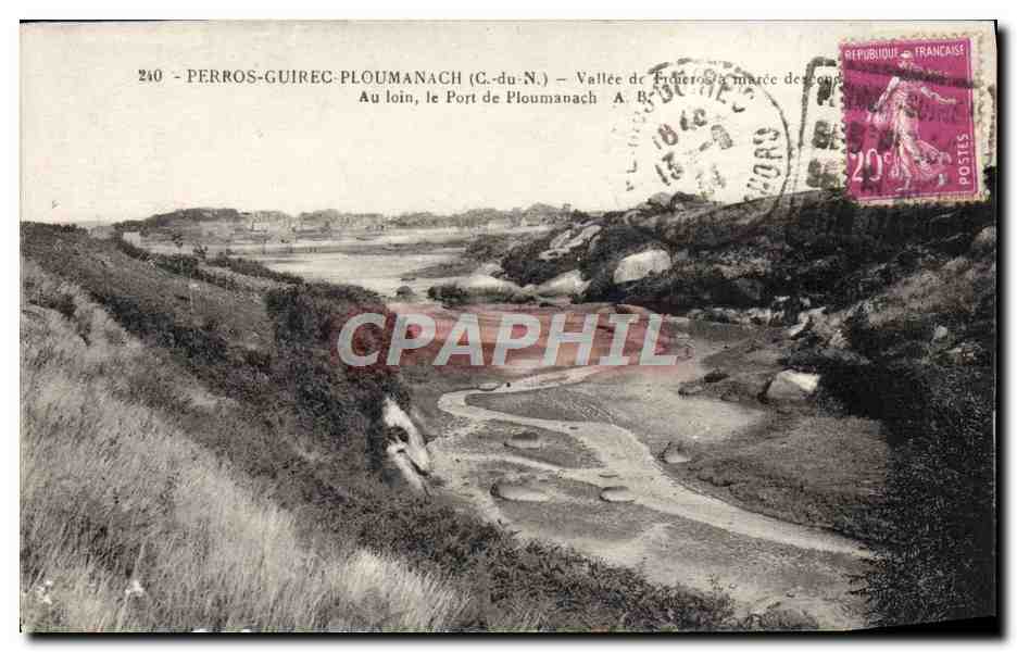 Port de Ploumanach — Vallée de Perros-Guirec (C.-du-N.) — Phototypie A. Brulet