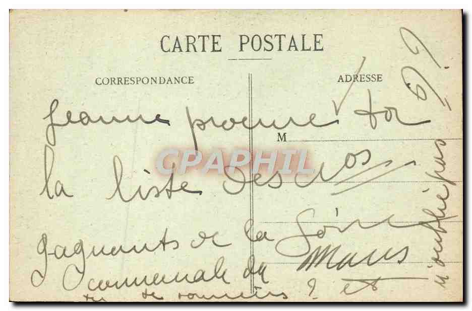 CPA Calvaire De ND du Folgoet Enfants — Rückseite
