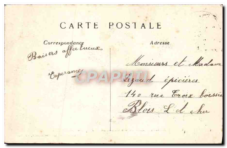 CPA Blois Entree Du Chateau Facade Louis XII — Verso