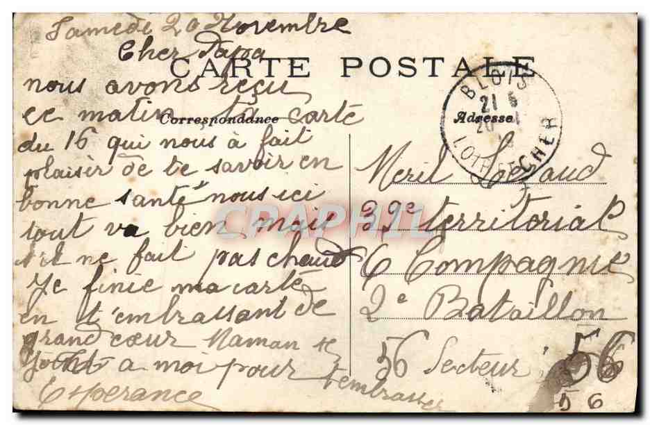 CPA Blois Le Chateau Observatoire De Catherine de Medicis — Verso