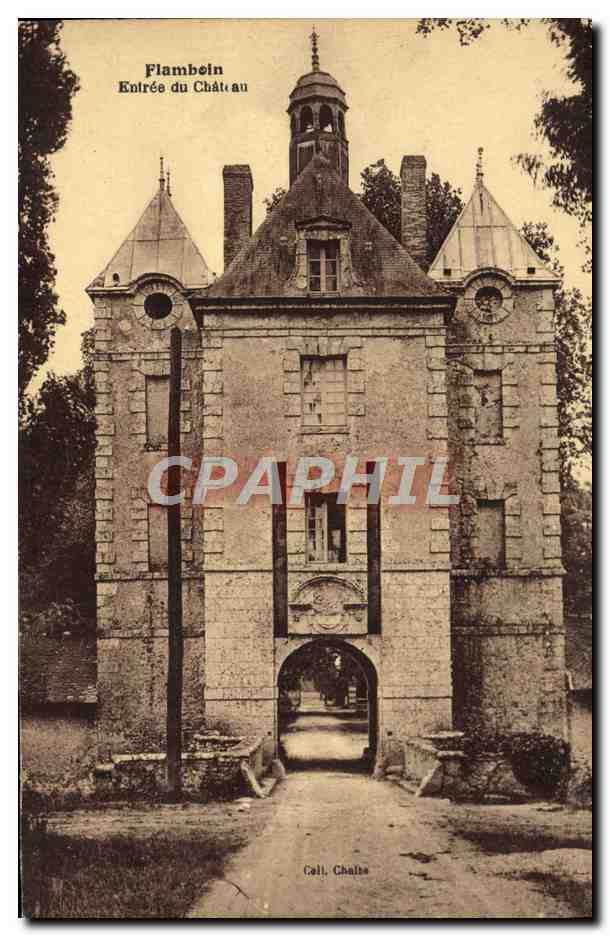 CPA Flamboin Entree Du Chateau