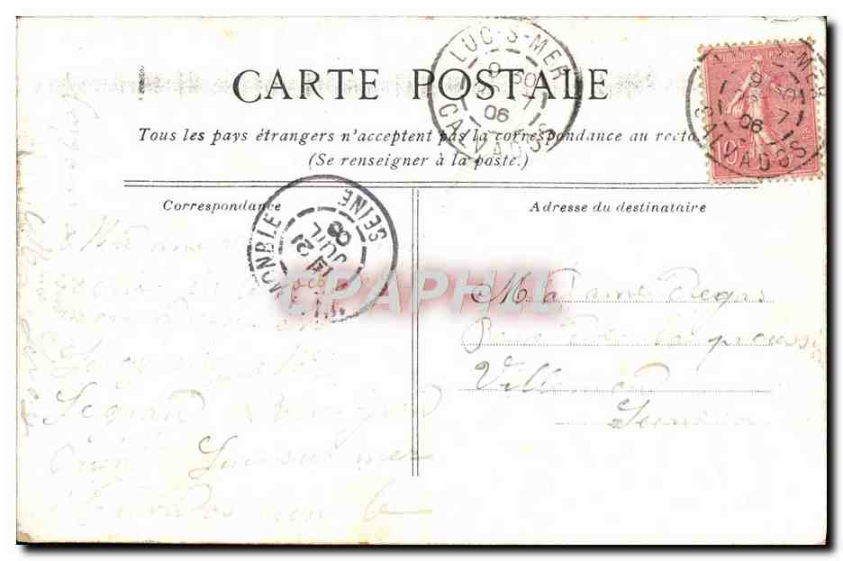 CPA Fecamp Le Port Bateaux — Rückseite