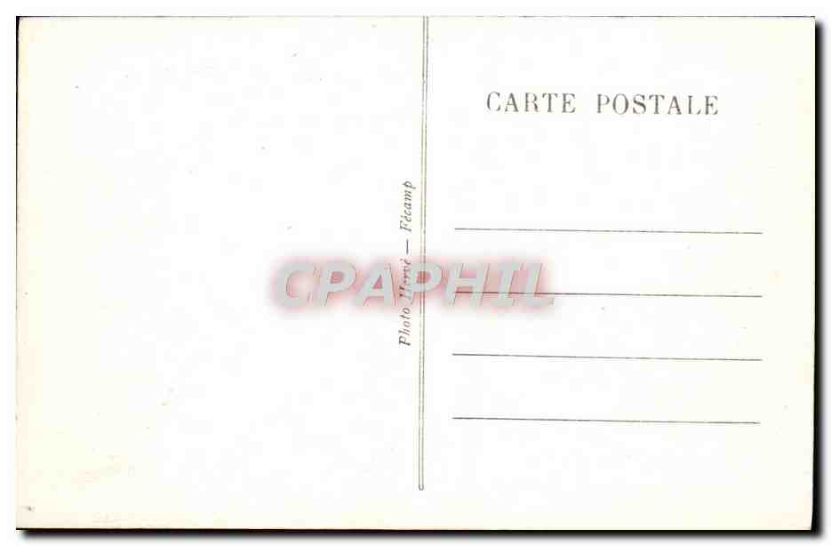 CPA Fecamp L'Avant Port Bateaux — Rückseite