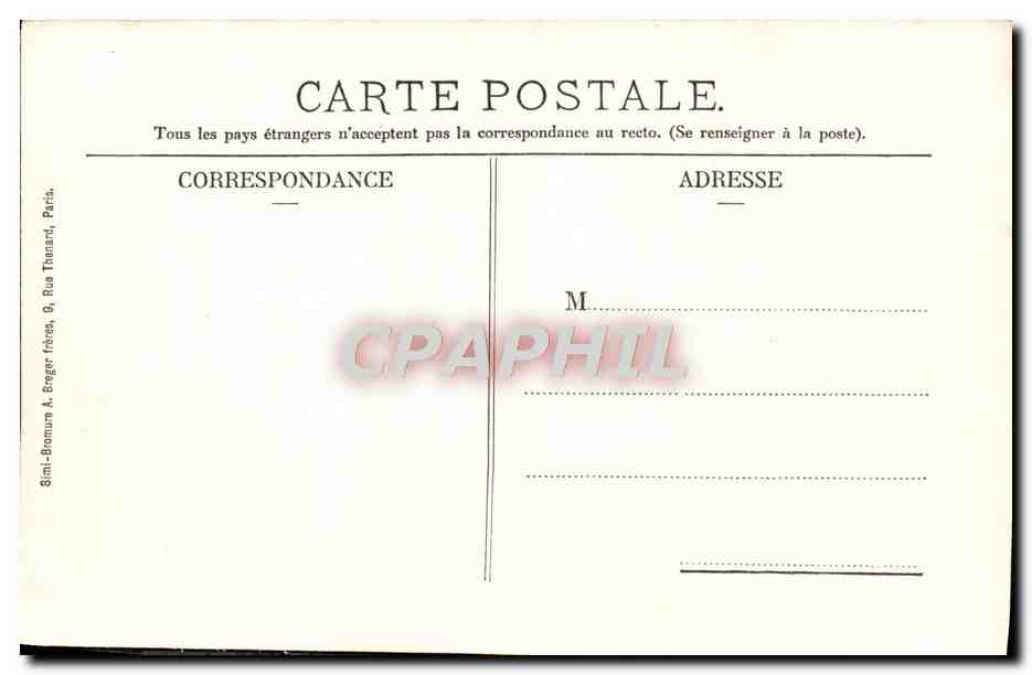 La Ferté-s/Jouarre - Plaza del Ayuntamiento — E. Guyot, editor-impresor — Reverso
