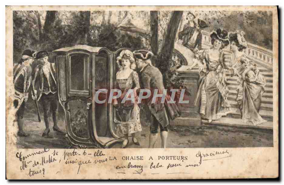 CPA La Chaise A Porteurs