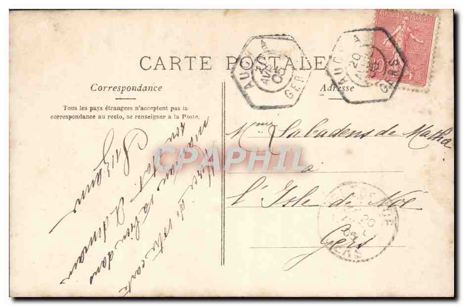 CPA Fantaisie Femme Joyeuses Paques — Rückseite