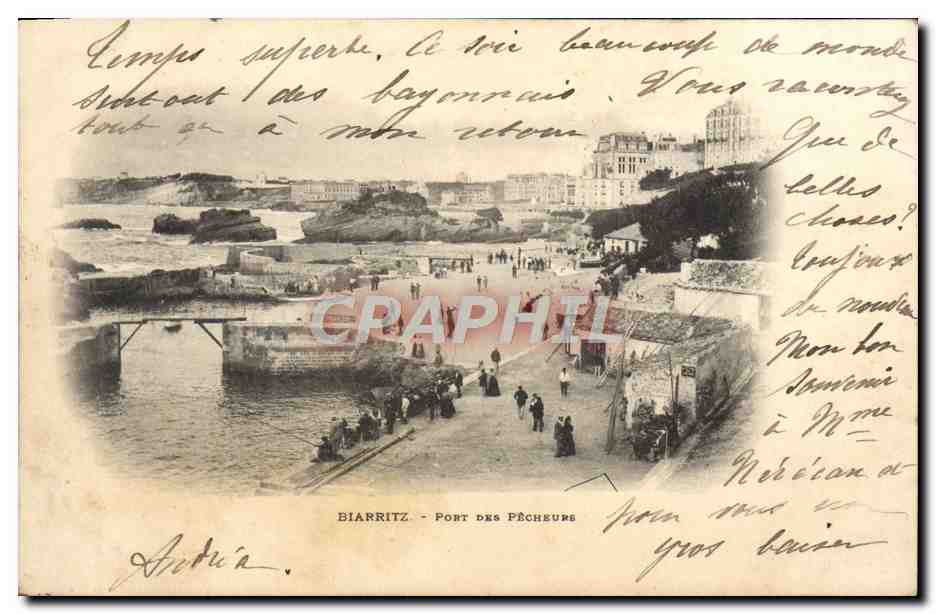 CPA Biarritz Port Des Pecheurs