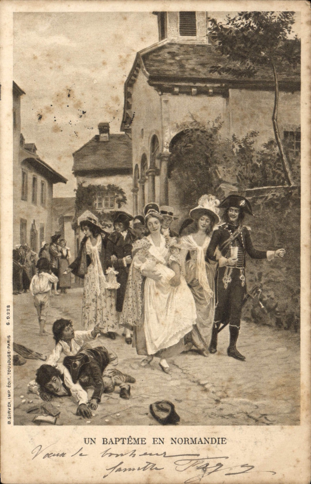 CPA Un Bapteme En Normandie