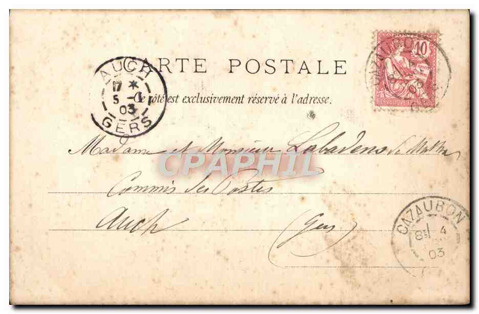 CPA Un Bapteme En Normandie — Verso