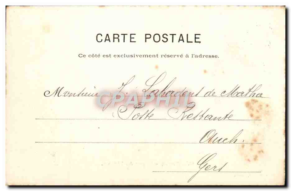 CPA Biarritz Le Port Des Peeheurs — Verso