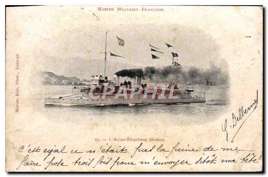 CPA L'Aviso Torpilleur Dunois Bateau 