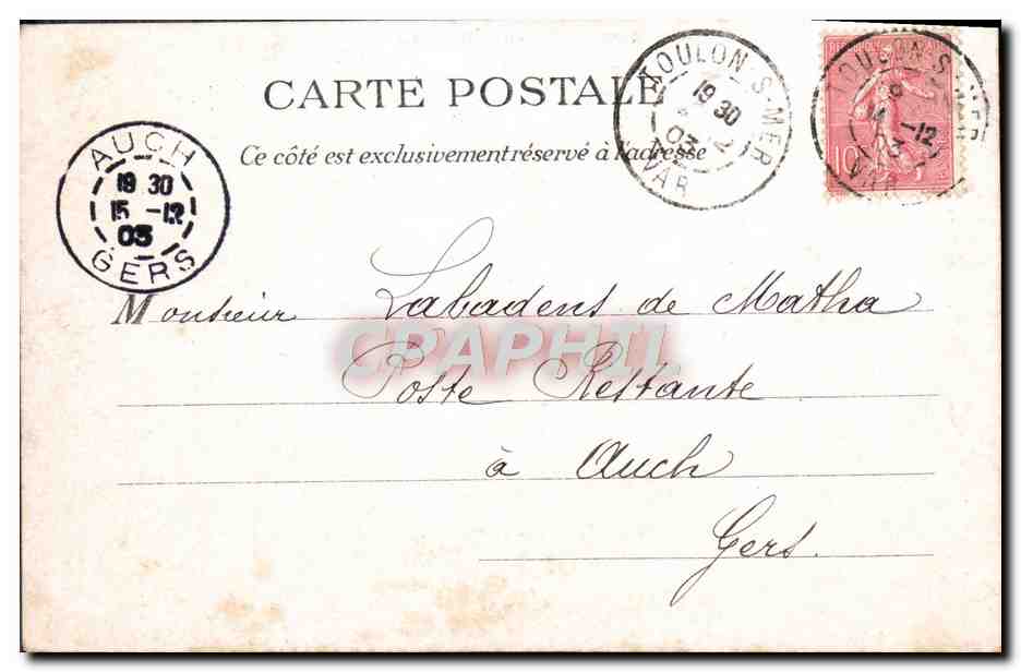 CPA L'Aviso Torpilleur Dunois Bateau  — Verso