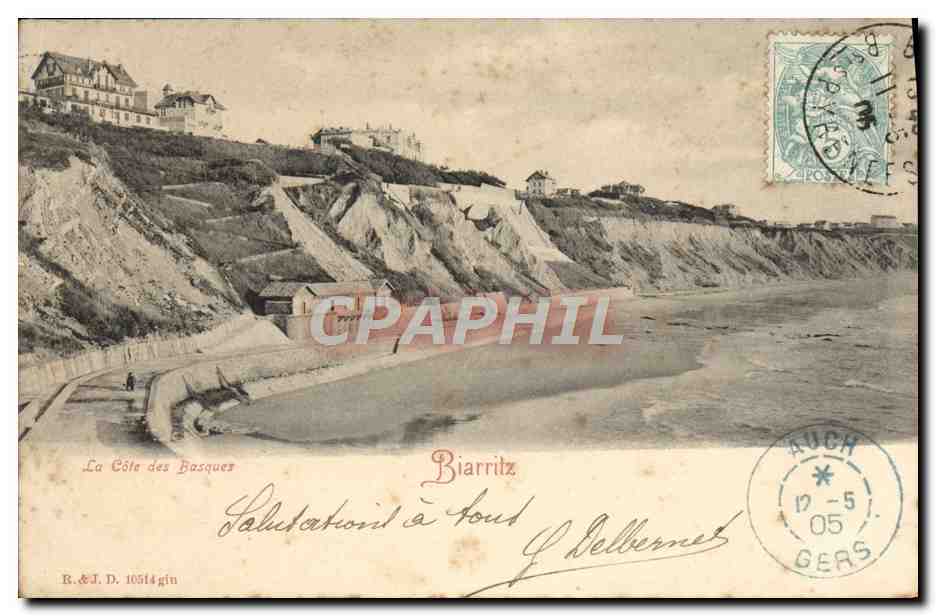 CPA Biarritz La Cote Des Basques
