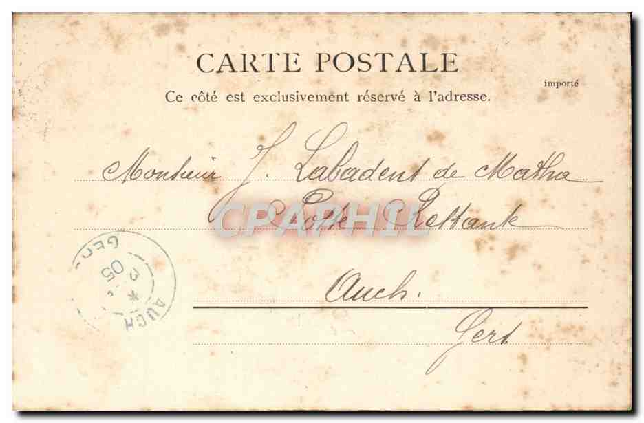 CPA Biarritz La Cote Des Basques — Rückseite