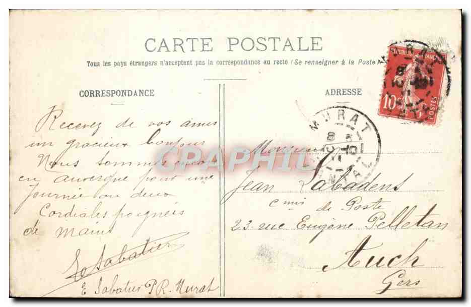 Fille de Ferme — En Auvergne — Éditeur : Office de Publicité de Mirecourt, n° 107 — Reverso