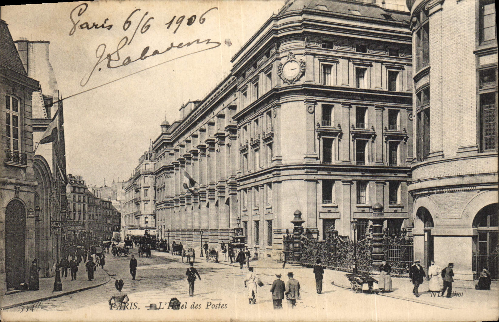 CPA Paris L'Hotel Des Postes