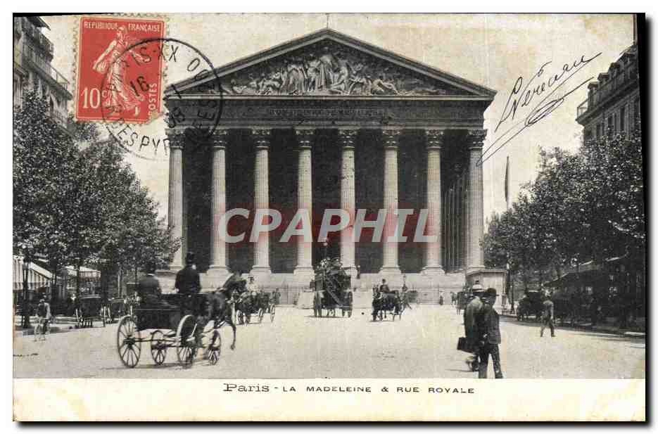 CPA Paris La Madeleine Rue Royale