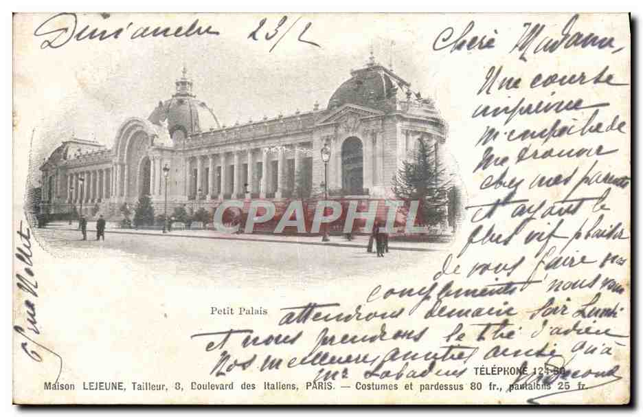 CPA Petit Palais Paris