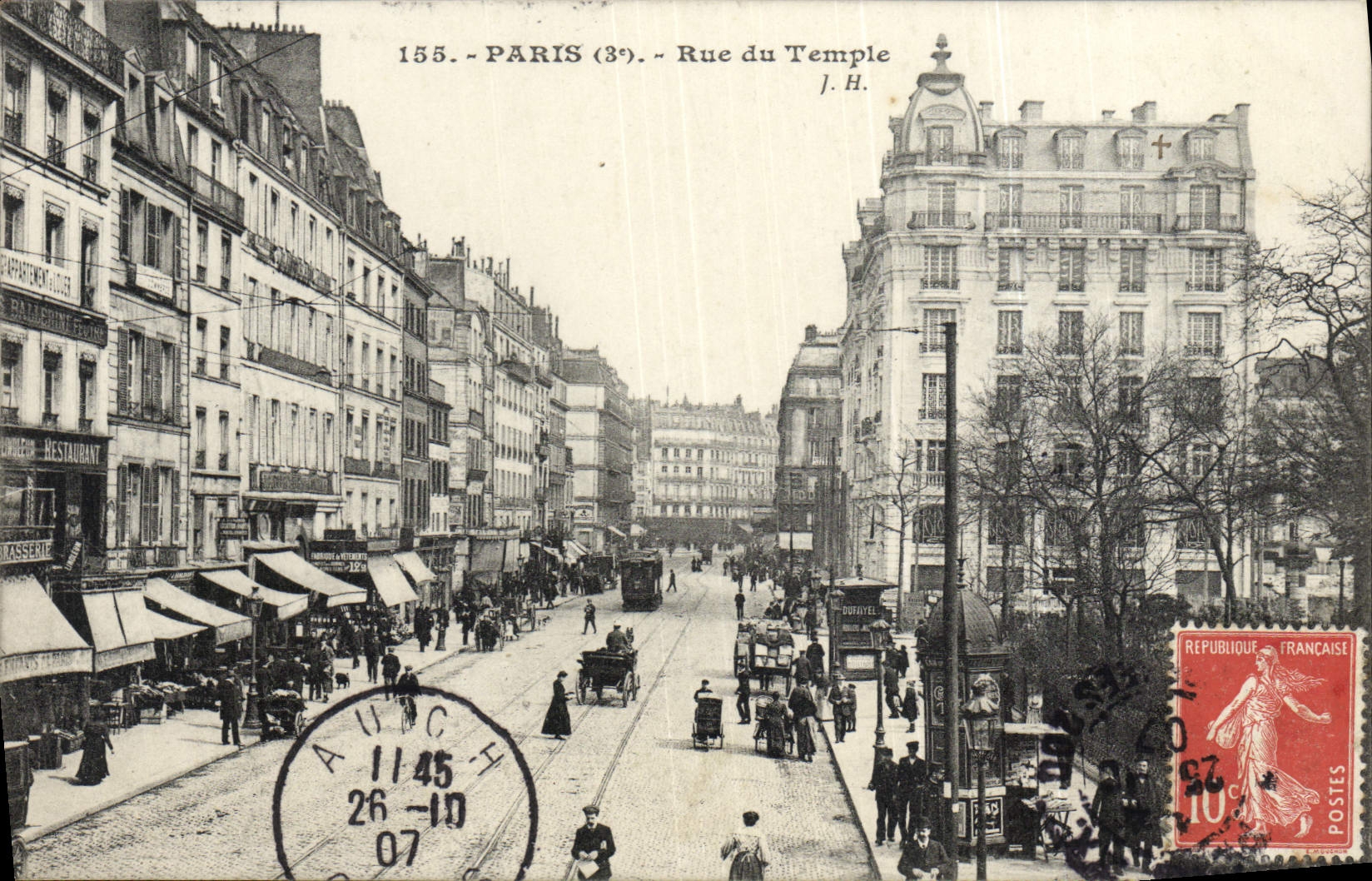CPA Paris Rue Du Temple