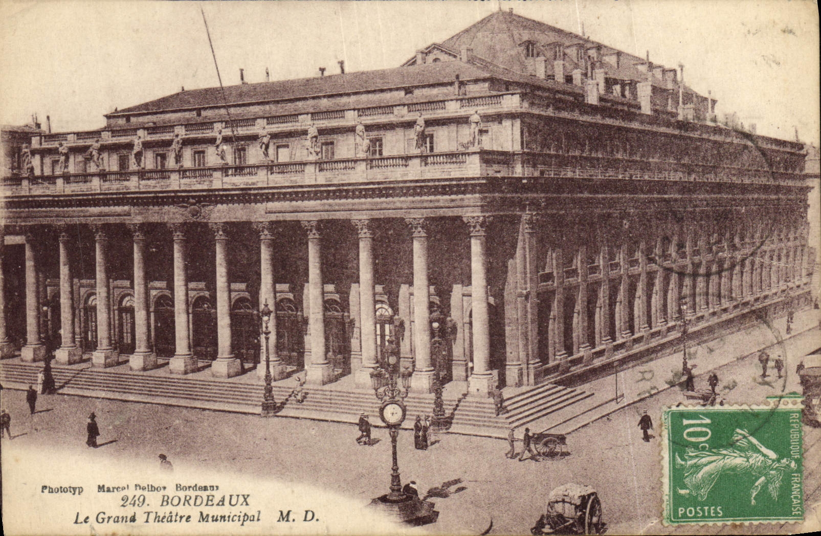 Le Grand Théâtre Municipal — Bordeaux — Phototyp Marcel Belboz, n° 249
