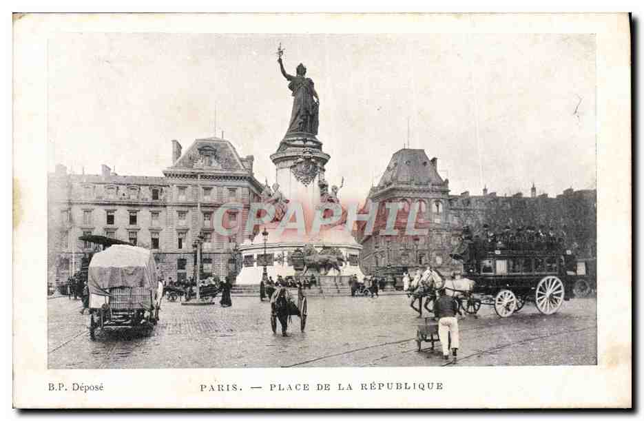 CPA Paris Place De La Republique