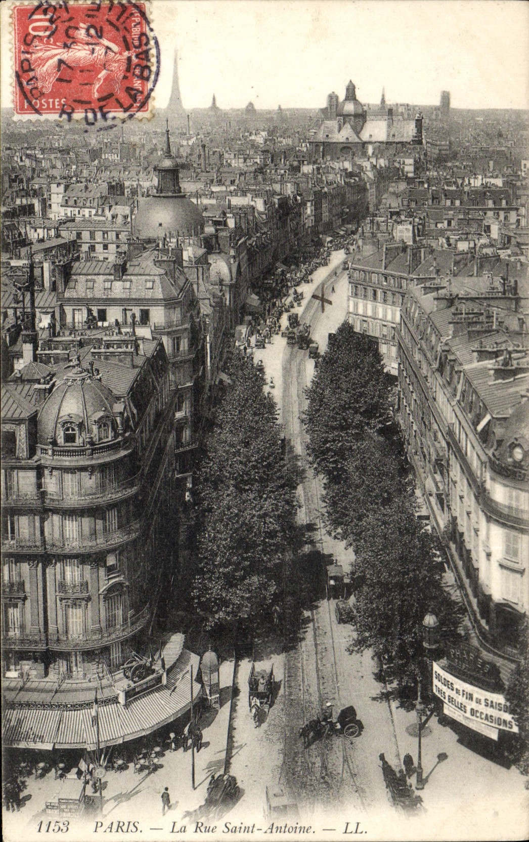 CPA Paris La Rue Saint Antoine