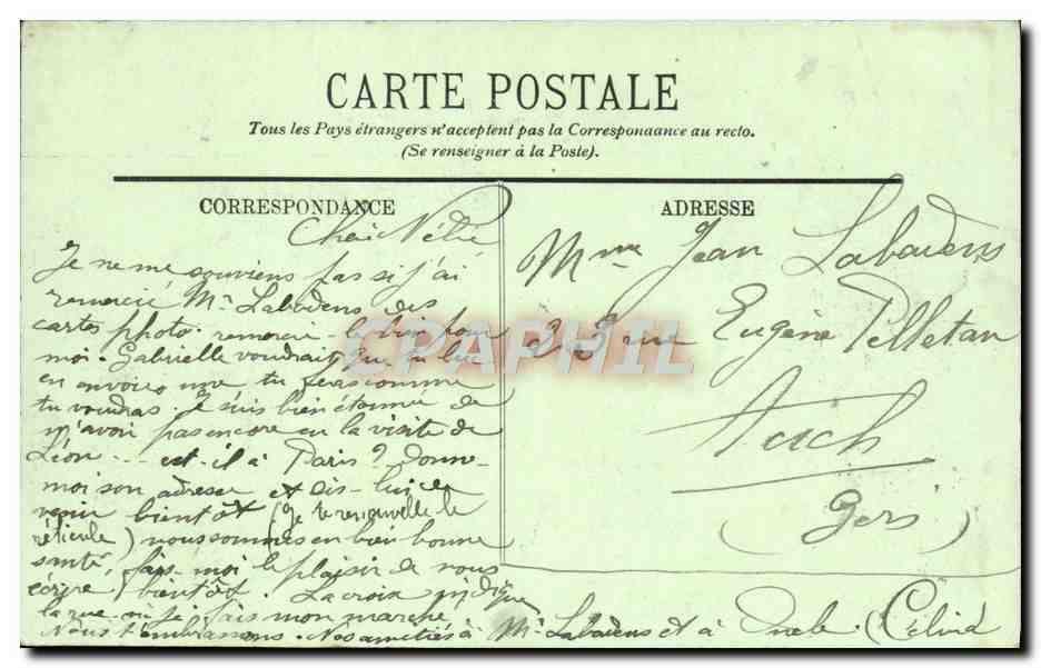 CPA Paris La Rue Saint Antoine — Rückseite