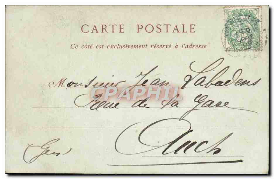 Environs de Cauterets — Le Pont d'Espagne — Éditeur : C. Dufour, n°27 — Rückseite