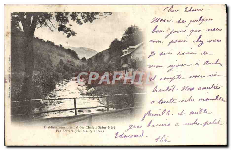 CPA Etablissements des Chalets Saint Nere Par Ferrere