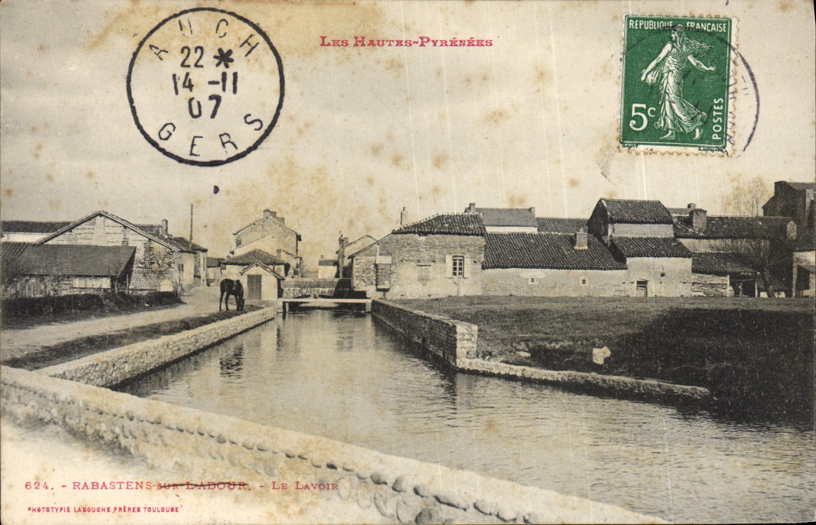 CPA Rabastens sur l'Adour Le Lavoir
