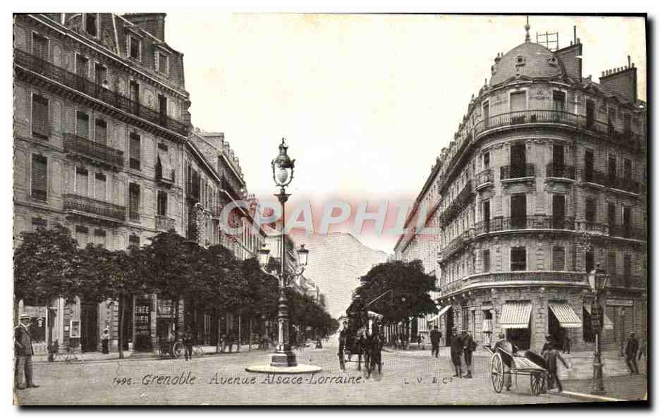 CPA Grenoble Avenue Alsace Lorraine