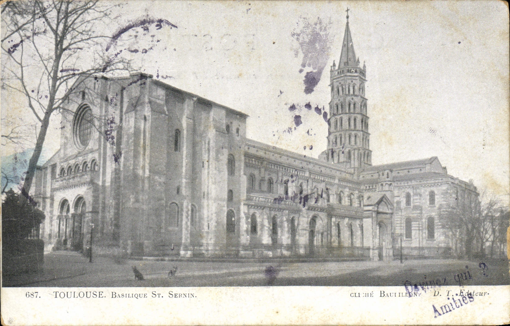Toulouse. Basilika St. Sernin — Foto Bautillon, Verlag D. T. Amities