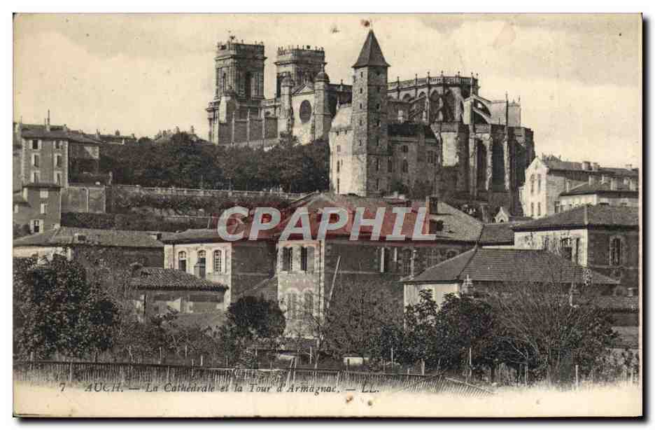 Auch — La Cathédrale et la Tour d'Armagnac — LL.
