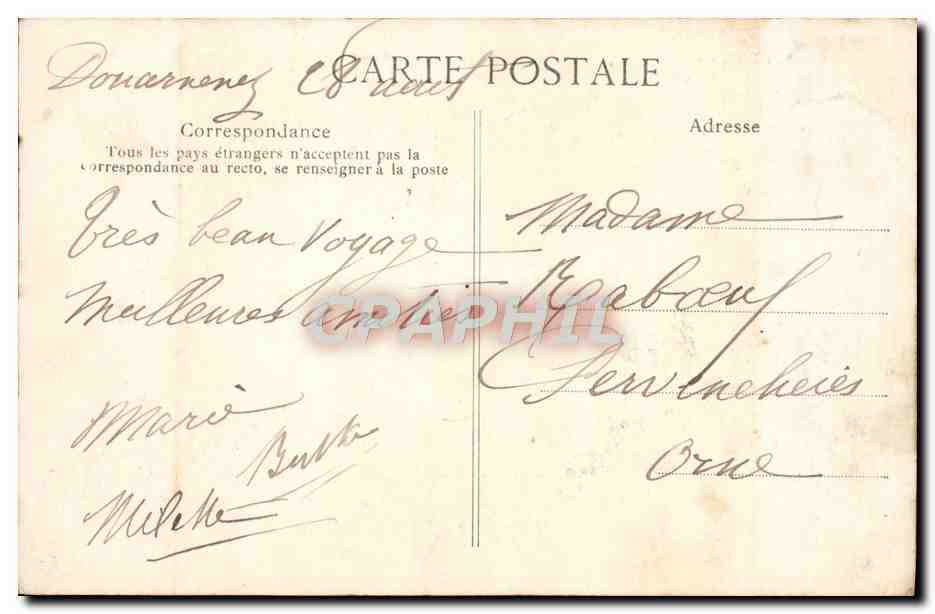 CPA La Bretagne Saint Guenole La Chapelle De La Joie — Rückseite