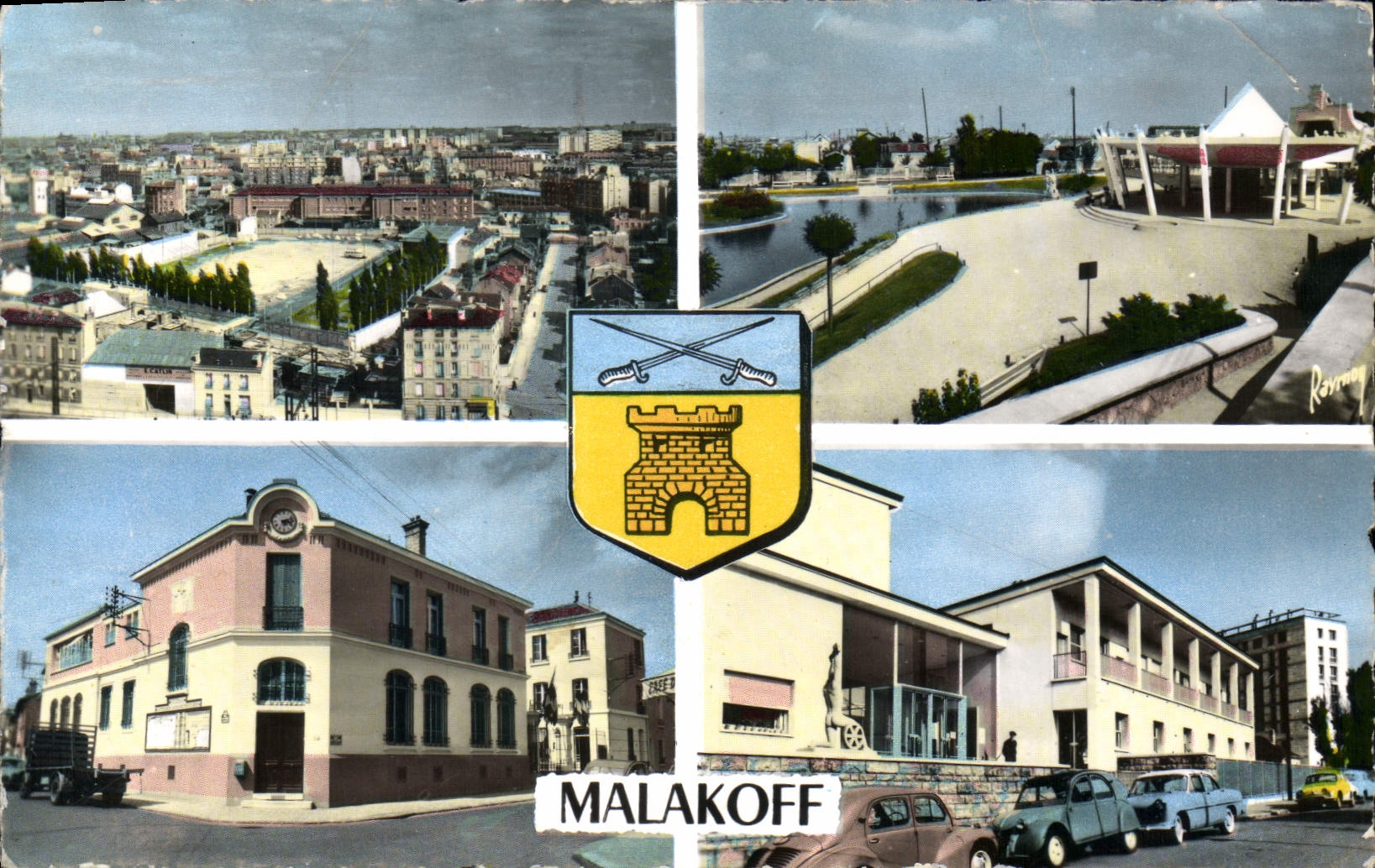 CPM Malakoff Panorama Jardin d'enfants Mairie Ecole d'apprentissage