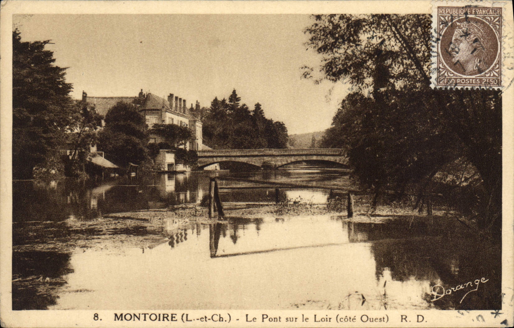 Montoire (L.-et-Ch.) - Le Pont sur le Loir (côté Ouest) - R. D. Dorange