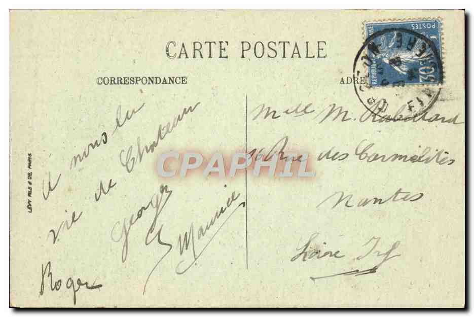 CPA Morgat La Grotte De Romeo — Rückseite
