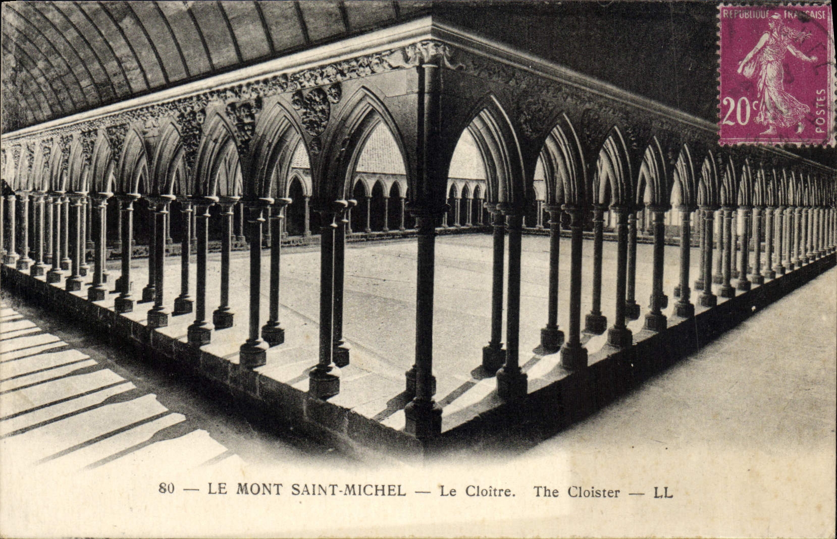 Le Mont Saint-Michel — Le Cloître — LL - Anverso