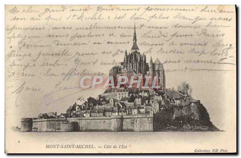 CPA Le Mont Saint Michel Abbaye Refectoire des moines