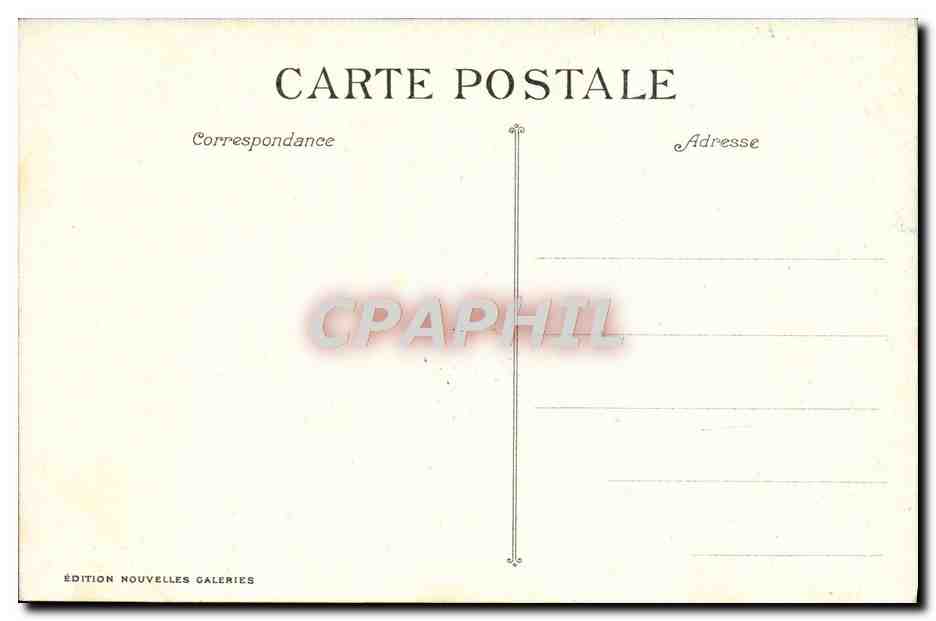 Marseille - Vieux-Port - Quai de la Fraternité — Édition Nouvelles Galeries, n°28 — Verso