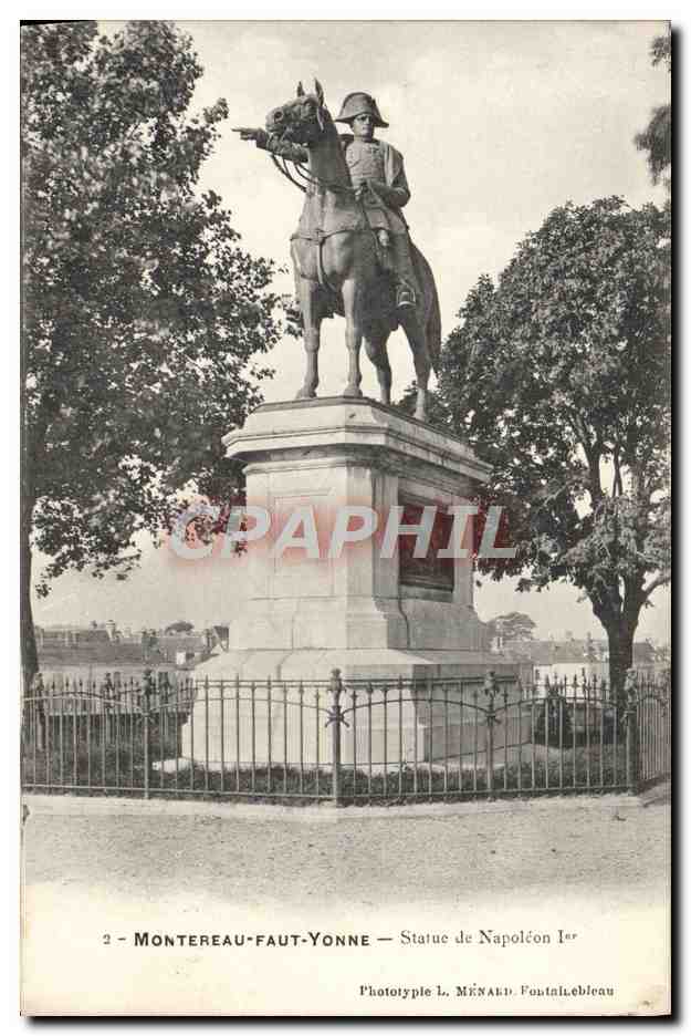Montereau-Fault-Yonne — Statue de Napoléon Ier — Phototype L. MÉNARD, Fontainebleau